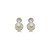 Cartela de Brincos Zircônia 4mm com Pérola 7mm - Prata 925 (Contém 12 Pares) - Imagem 3