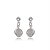 Brinco Zircônia Redondo 3mm com 6mm - Cristal - Prata 925 (12 Pares) - Imagem 3