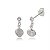 Brinco Zircônia Redondo 3mm com 6mm - Cristal - Prata 925 (12 Pares) - Imagem 1