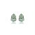 Cartela de Brincos gota 6X4 - Verde Paraíba- Prata 925 (Contém 12 Pares) - Imagem 3