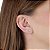 Trios de brincos zircônia Redondo - Cristal 2/3/4mm - Prata 925 (Contém 5 Trios) - Imagem 2