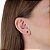 Cartela de brincos zircônia redondo 4mm - Azul Royal - Prata 925 (Contém 12 Pares) - Imagem 2