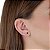 Cartela de brincos zircônia redondo 4mm - Preto - Prata 925 (Contém 12 pares) - Imagem 2