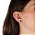 Cartela de brincos zircônia Redondo 6mm - Preto - Prata 925 (Contém 12 Pares) - Imagem 2