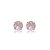 Cartela de brincos zircônia redondo 6mm - Rosa - Prata 925 (12 pares) - Imagem 3