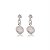 Brinco Zircônia Redondo 3mm com 6mm - Rosa Leitoso - Prata 925 (12 Pares) - Imagem 3