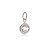 Pingente Embutido 6mm - Rosa - Prata 925 (Contém 5 Peças) - Imagem 1