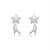 Cartela de brincos Estrela Cadente - Prata 925 (Contém 12 Pares) - Imagem 1