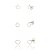 Trios de brincos Vazados - Estrela, Gota, Coração - Prata 925 (Contém 5 Trios) - Imagem 1