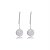 Brinco Gancho com Redondo Zircônia 6mm - Cristal - Prata 925 (Par) - Imagem 3