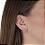 Cartela de brincos zircônia Gota Garra com Redondo 4mm - Lilás - Prata 925 (Contém 12 Pares) - Imagem 2