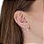 Brinco Zircônia Redondo 3mm com 6mm - Rosa - Prata 925 (12 Pares) - Imagem 2