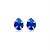 Cartela de Brincos gota 6X4 - Azul Caneta - Prata 925 (Contém 12 Pares) - Imagem 3