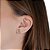 Cartela de brincos zircônia Redondo 4mm e Quadrado 5x5 - Lilás - Prata 925 (Contém 12 Pares) - Imagem 2