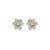 Cartela de brincos Florzinha Strass - Cristal - Prata 925 (Contém 12 Pares) - Imagem 3
