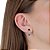 Cartela de Brincos Redondo 3mm com Coração Zircônia 6X6 - Preto - Prata 925 (Contém 12 Pares) - Imagem 2