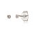 Cartela de brincos zircônia redondo 2mm - Rosa - Prata 925 (12 pares) - Imagem 1