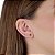 Cartela de brincos zircônia redondo 4mm - Vermelho - Prata 925 (Contém 12 Pares) - Imagem 2