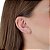 Cartela de brincos zircônia redondo 4mm - Rosa Leitoso - Prata 925 (Contém 12 Pares) - Imagem 2