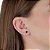 Cartela de brincos zircônia redondo 5mm - Preto - Prata 925 (Contém 12 Pares) - Imagem 2