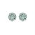 Cartela de brincos Redondo 10mm - Verde Paraíba - Prata 925 (Contém 12 Pares) - Imagem 3