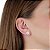 Cartela de brincos Redondo 10mm - Rosa Leitoso - Prata 925 (Contém 12 Pares) - Imagem 2