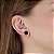 Cartela de brincos Redondo 10mm - Preto - Prata 925 (Contém 12 Pares) - Imagem 2