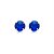 Cartela de Brincos Zircônia 8mm - Azul Caneta - Prata 925 (Contém 12 Pares) - Imagem 3