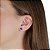 Cartela de brincos zircônia redondo 7mm - Azul Caneta - Prata 925 (Contém 12 Pares) - Imagem 2