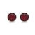 Cartela de Brincos Embutidos 6mm - Vermelho - Prata 925 (Contém 12 Pares) - Imagem 3