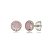 Cartela de Brincos Embutidos 6mm - Rosa - Prata 925 (Contém 12 Pares) - Imagem 1