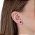Cartela de Brincos Embutidos 6mm - Azul Caneta - Prata 925 (Contém 12 Pares) - Imagem 2
