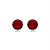 Cartela de Brincos Embutido 10mm - Vermelho - Prata 925 (Contém 12 Pares) - Imagem 3
