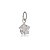 Pingente Estrela 6x6 - Cristal - Prata 925 (Contém 5 Peças)CRAV. - Imagem 1