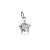 Pingente Estrela 8x8 - Cristal - Prata 925 (Contém 5 Peças)CRAV. - Imagem 1