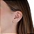Cartela de Brincos Embutidos 4mm - Cristal - Prata 925 (Contém 12 Pares) - Imagem 2