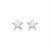Cartela de brincos estampados Estrela P - Prata 925 (Contém 12 Pares) - Imagem 1
