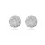 Cartela de Brincos Zircônia 8mm - Cristal - Prata 925 (Contém 12 Pares) - Imagem 3