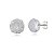 Cartela de Brincos Zircônia 8mm - Cristal - Prata 925 (Contém 12 Pares) - Imagem 1