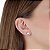 Cartela de Brincos Zircônia 8mm - Cristal - Prata 925 (Contém 12 Pares) - Imagem 2