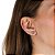 Cartela de brincos zircônia redondo 8mm - Salmão - Prata 925 (12 pares) - Imagem 2