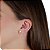 Trios de brincos zircônia Embutido 3/4/5mm - Rosa - Prata 925 (Contém 5 Trios) - Imagem 2