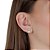 Cartela de brincos zircônia Redondo 4mm e Quadrado 5x5 - Cristal - Prata 925 (Contém 12 Pares) - Imagem 2