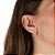 Cartela de brincos zircônia Gota Garra com Redondo 4mm - Rosa Cristal - Prata 925 (Contém 12 Pares) - Imagem 2