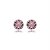 Cartela de brincos Redondo 10mm - Rosa - Prata 925 (Contém 12 Pares) - Imagem 3