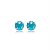 Cartela de brincos zircônia redondo 6mm - Azul Céu - Prata 925 (12 pares) - Imagem 3