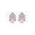 Cartela de brincos gota 6X8 - Rosa - Prata 925 (Contém 12 Pares) - Imagem 3
