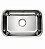 CUBA INOX 430 - N 1 - 460X300X170MM - VAVULA 3 1/2 ACABAMENTO POLIDO - Imagem 1