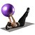 Bola Overball Funcional Pilates Fitness Exercícios 65cm - Imagem 3