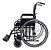 Cadeira De Rodas Dobrável Em Aço 46cm  -  Dellamed D400 - Imagem 2